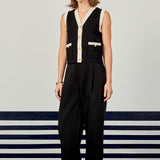 Colorblock Knit Vest