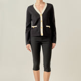 Colorblock Knit Cardigan