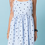 Polka Dot Sleeveless Mini Dress