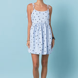 Polka Dot Sleeveless Mini Dress