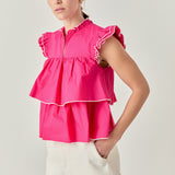 Sleeveless Tiered Top