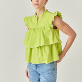 Sleeveless Tiered Top
