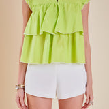 Sleeveless Tiered Top