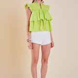 Sleeveless Tiered Top