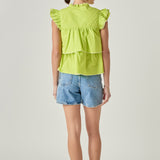 Sleeveless Tiered Top