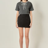 Bow Bead Detail Top