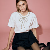 Bow Bead Detail Top