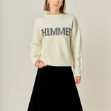 Holiday Sequins Lettering Sweater
