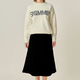 Holiday Sequins Lettering Sweater