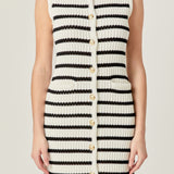 Striped Knit Vest Dress