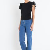 Ruffled Organza T-shirt