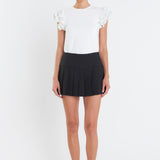 Ruffled Organza T-shirt