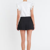 Ruffled Organza T-shirt