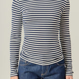 Stripe Turtle Neck Top