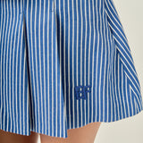 Stripe Mini Pleated Skort