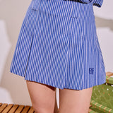 Stripe Mini Pleated Skort
