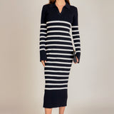 Collar Knit Midi Dress