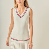 Sleeveless Mix Media Mini Dress