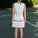 Sleeveless Mix Media Mini Dress