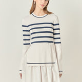 Stripe Mix Media Dress
