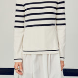 Stripe Mix Media Dress