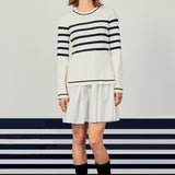 Stripe Mix Media Dress