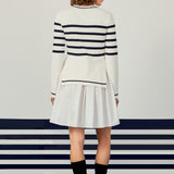 Stripe Mix Media Dress