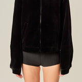 Velvet Bomber Jacket