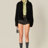 Velvet Bomber Jacket