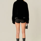 Velvet Bomber Jacket