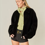 Velvet Bomber Jacket