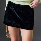 Velvet Low Rise Skort