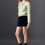 Velvet Low Rise Skort