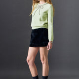 Velvet Low Rise Skort