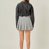 Gingham Check Skort