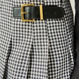 Gingham Check Skort
