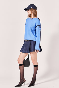 Stripe Skort