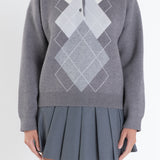 Argyle Knit Sweater