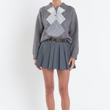 Argyle Knit Sweater