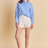 Stripe Ruffled Shirt