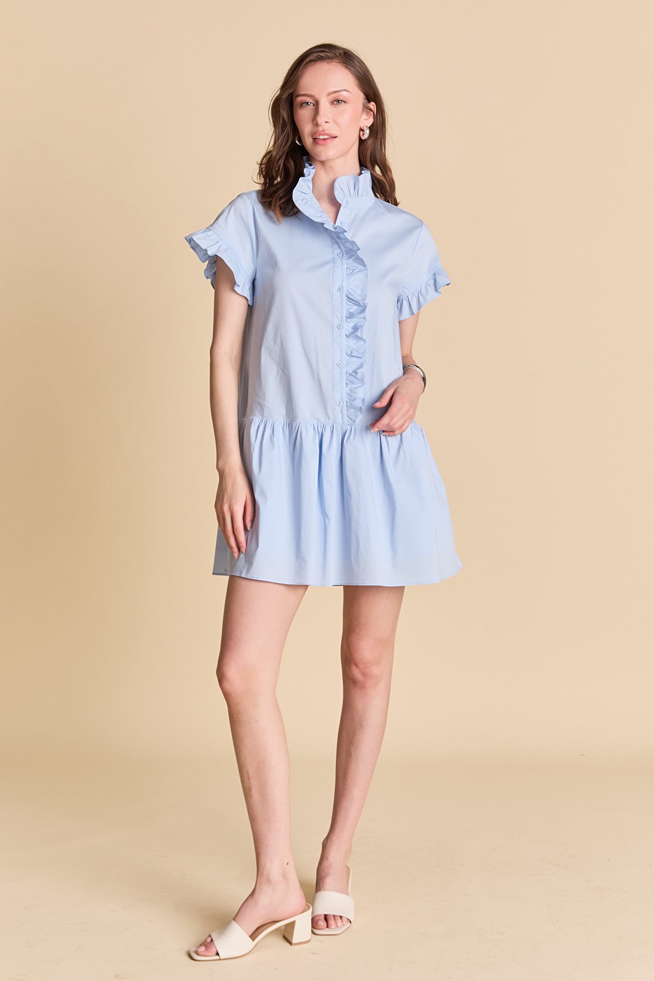 Ruffled Mini Dress