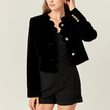 Velvet Scallop Jacket