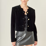 Velvet Scallop Jacket