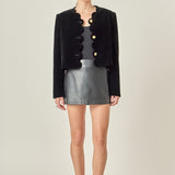 Velvet Scallop Jacket