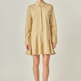 Collar Flare Skirt Dress
