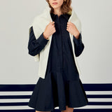 Collar Flare Skirt Dress