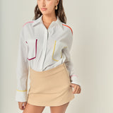 Flat Binding Detailed Shirt