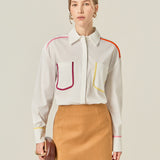 Flat Binding Detailed Shirt