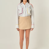 Flat Binding Detailed Shirt