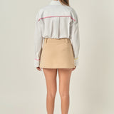 Flat Binding Detailed Shirt